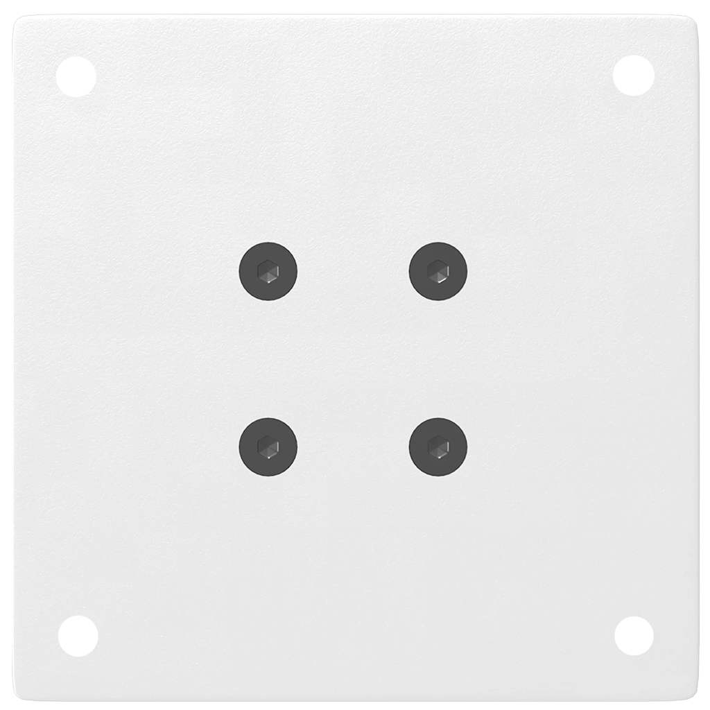 Nohy Konferenčního Stolku 4 Ks Bílé 42-44 Cm Ocel