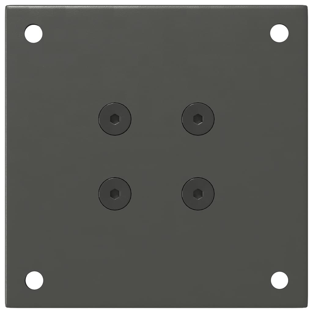 Nohy Konferenčního Stolku 4 Ks Antracitové 42-44 Cm Ocelové