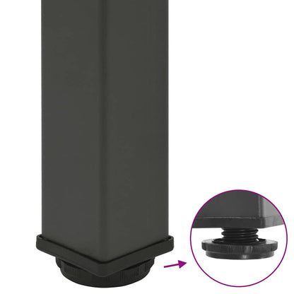 Nohy Konferenčního Stolku 4 Ks Antracitové 42-44 Cm Ocelové