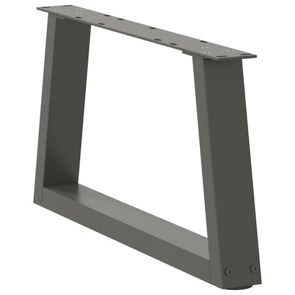 Nohy Jídelní Stolku Ve Tvaru V 2 Ks 50X(30-31,3) Cm Ocel Antracitová