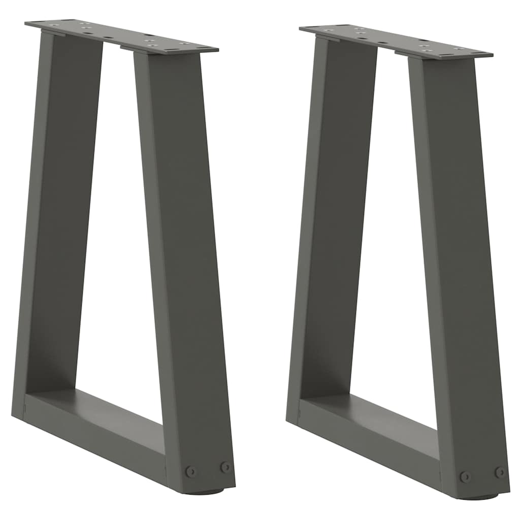Nohy Jídelní Stolku Ve Tvaru V 2 Ks 50X(30-31,3) Cm Ocel Antracitová