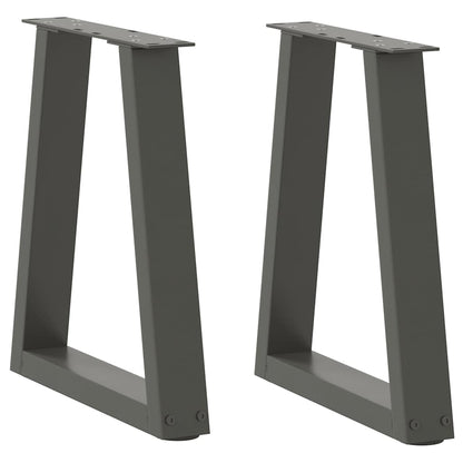 Nohy Jídelní Stolku Ve Tvaru V 2 Ks 50X(30-31,3) Cm Ocel Antracitová