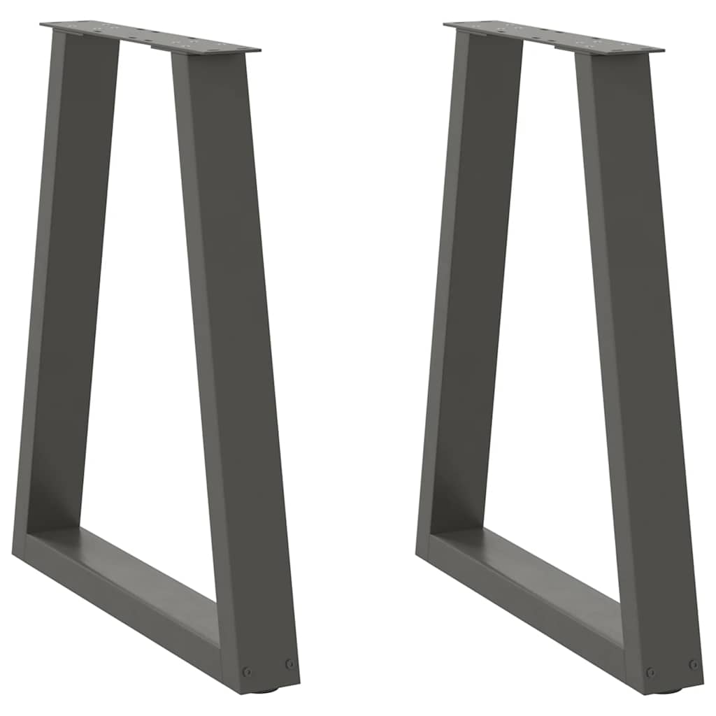 Nohy Jídelní Stolku Ve Tvaru V 2 Ks 50X(30-31,3) Cm Ocel Antracitová