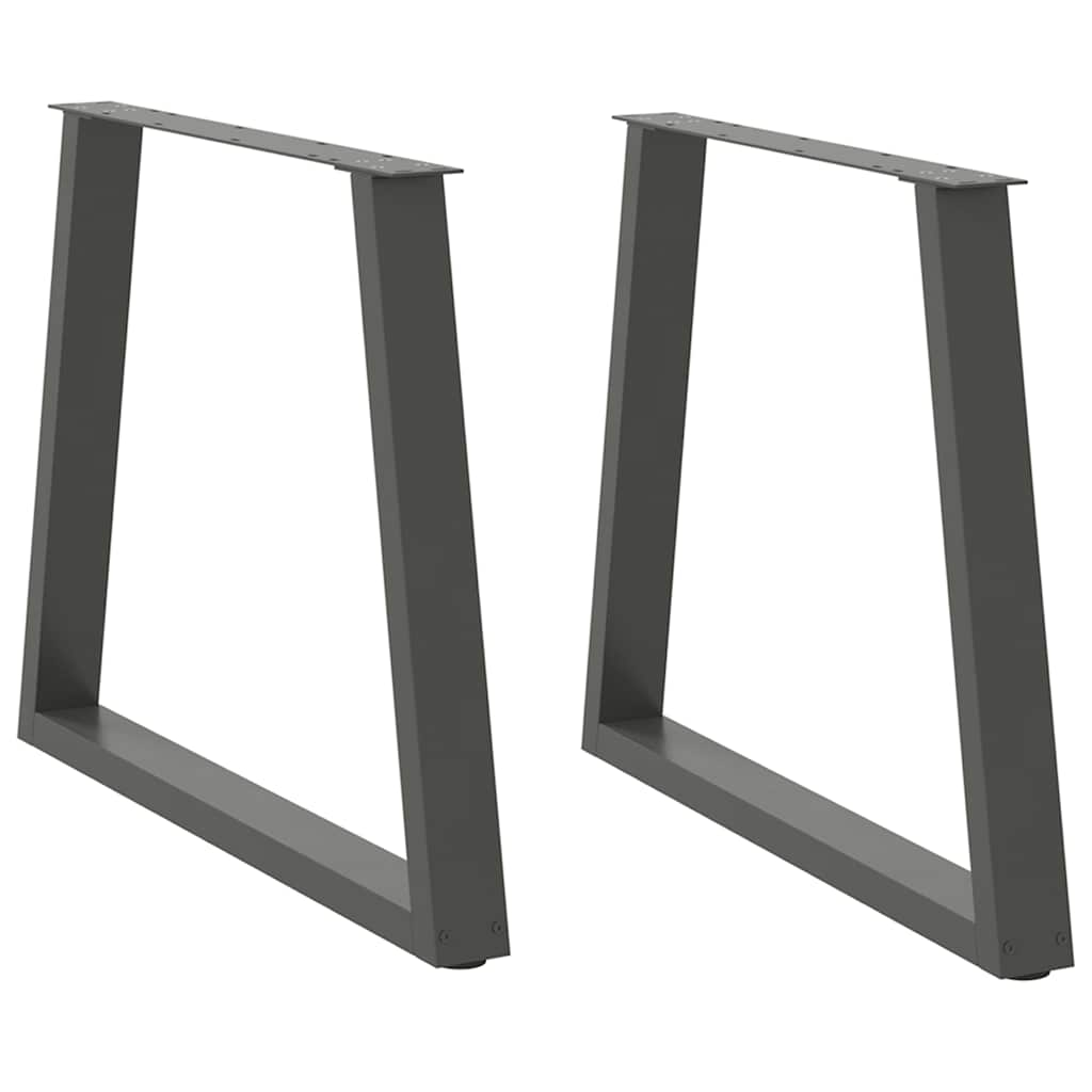Nohy Jídelní Stolku Ve Tvaru V 2 Ks 50X(30-31,3) Cm Ocel Antracitová