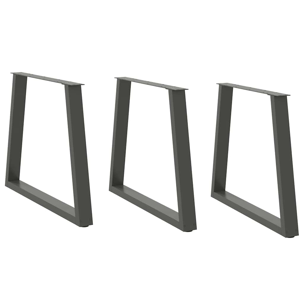 Nohy Jídelní Stolku Ve Tvaru V 2 Ks 50X(30-31,3) Cm Ocel Antracitová