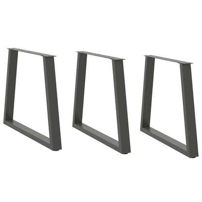 Nohy Jídelní Stolku Ve Tvaru V 2 Ks 50X(30-31,3) Cm Ocel Antracitová