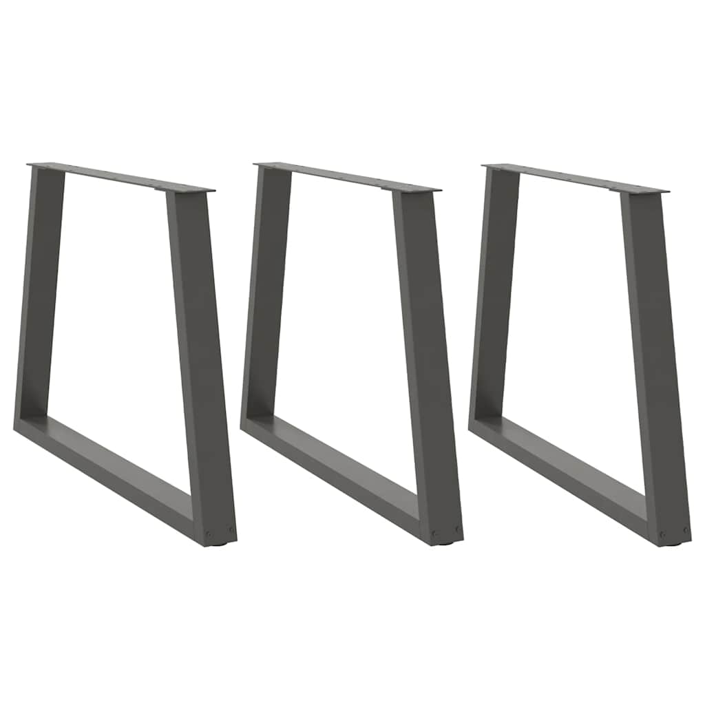 Nohy Jídelní Stolku Ve Tvaru V 2 Ks 50X(30-31,3) Cm Ocel Antracitová