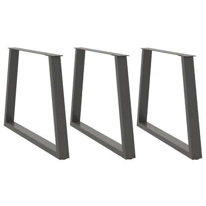 Nohy Jídelní Stolku Ve Tvaru V 2 Ks 50X(30-31,3) Cm Ocel Antracitová