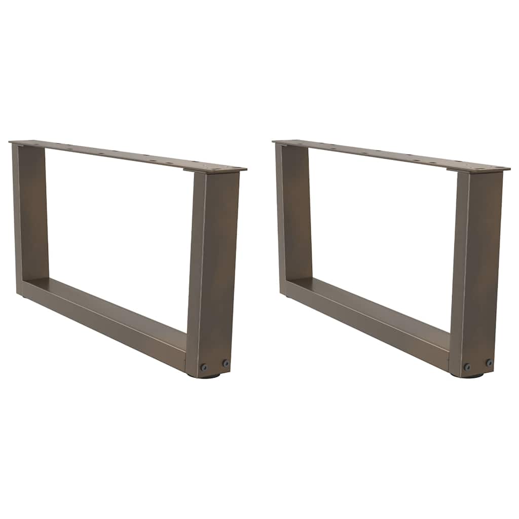 Nohy Jídelního Stolku Ve Tvaru V 3Ks Černé 100X(72-73,3)Cm Ocel