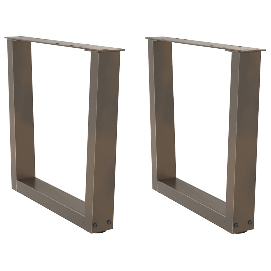 Nohy Jídelního Stolku Ve Tvaru V 3Ks Černé 100X(72-73,3)Cm Ocel