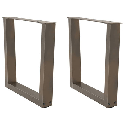 Nohy Jídelního Stolku Ve Tvaru V 3Ks Černé 100X(72-73,3)Cm Ocel