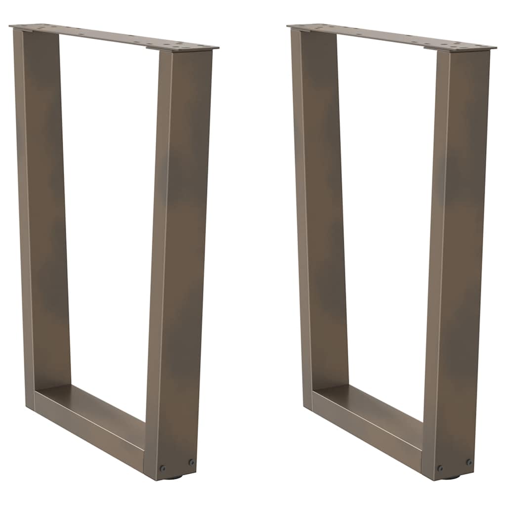 Nohy Jídelního Stolku Ve Tvaru V 3Ks Černé 100X(72-73,3)Cm Ocel