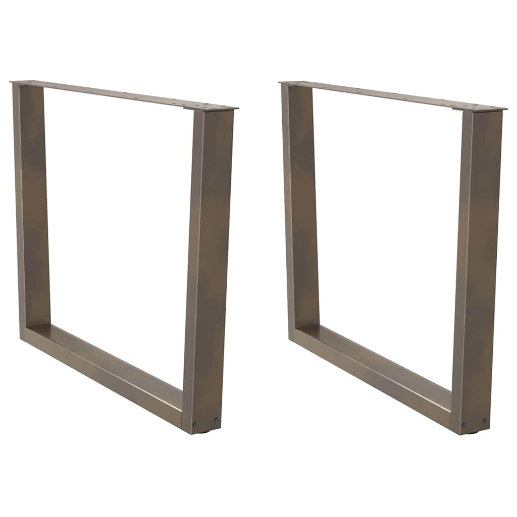 Nohy Jídelního Stolku Ve Tvaru V 3Ks Černé 100X(72-73,3)Cm Ocel