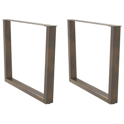 Nohy Jídelního Stolku Ve Tvaru V 3Ks Černé 100X(72-73,3)Cm Ocel