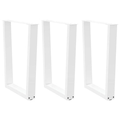 Nohy Jídelního Stolku Ve Tvaru V 3Ks Černé 100X(72-73,3)Cm Ocel