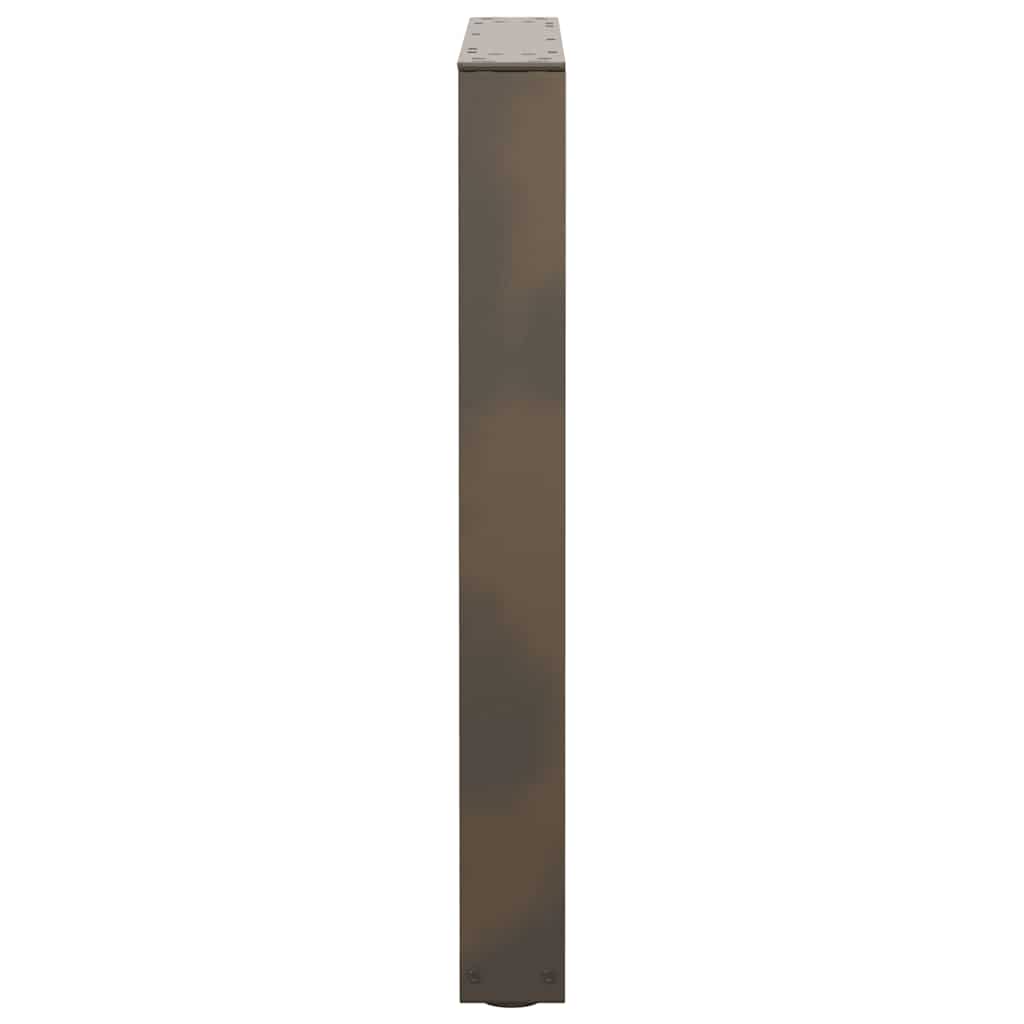 Nohy K Jídelnímu Stolu Ve Tvaru V, 3 Ks, Přírodní Ocel, 70 X (72-73,3) Cm, Ocel