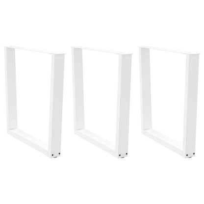 Nohy Jídelního Stolku Ve Tvaru V 3Ks Černé 100X(72-73,3)Cm Ocel