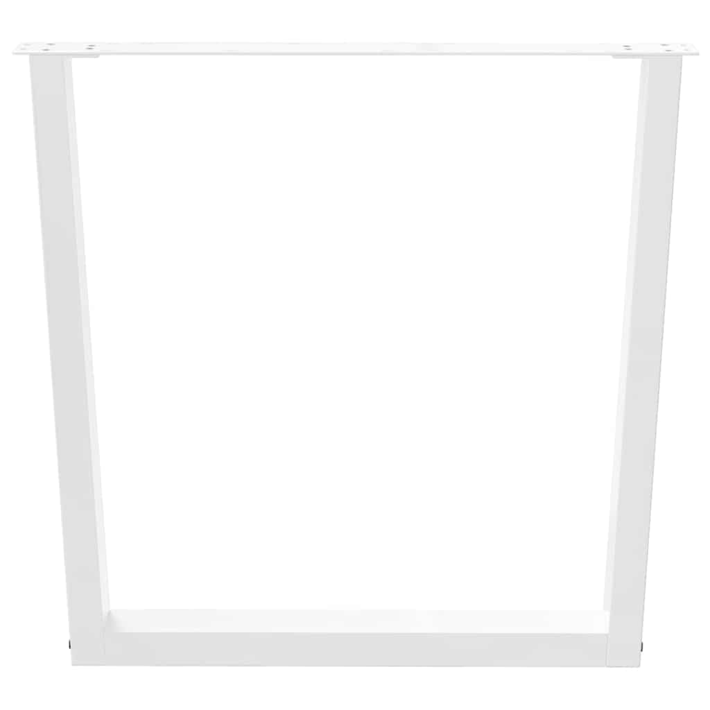 Nohy K Jídelnímu Stolu Ve Tvaru V, 3 Ks, Bílé, 80 X (72-73,3) Cm, Ocel
