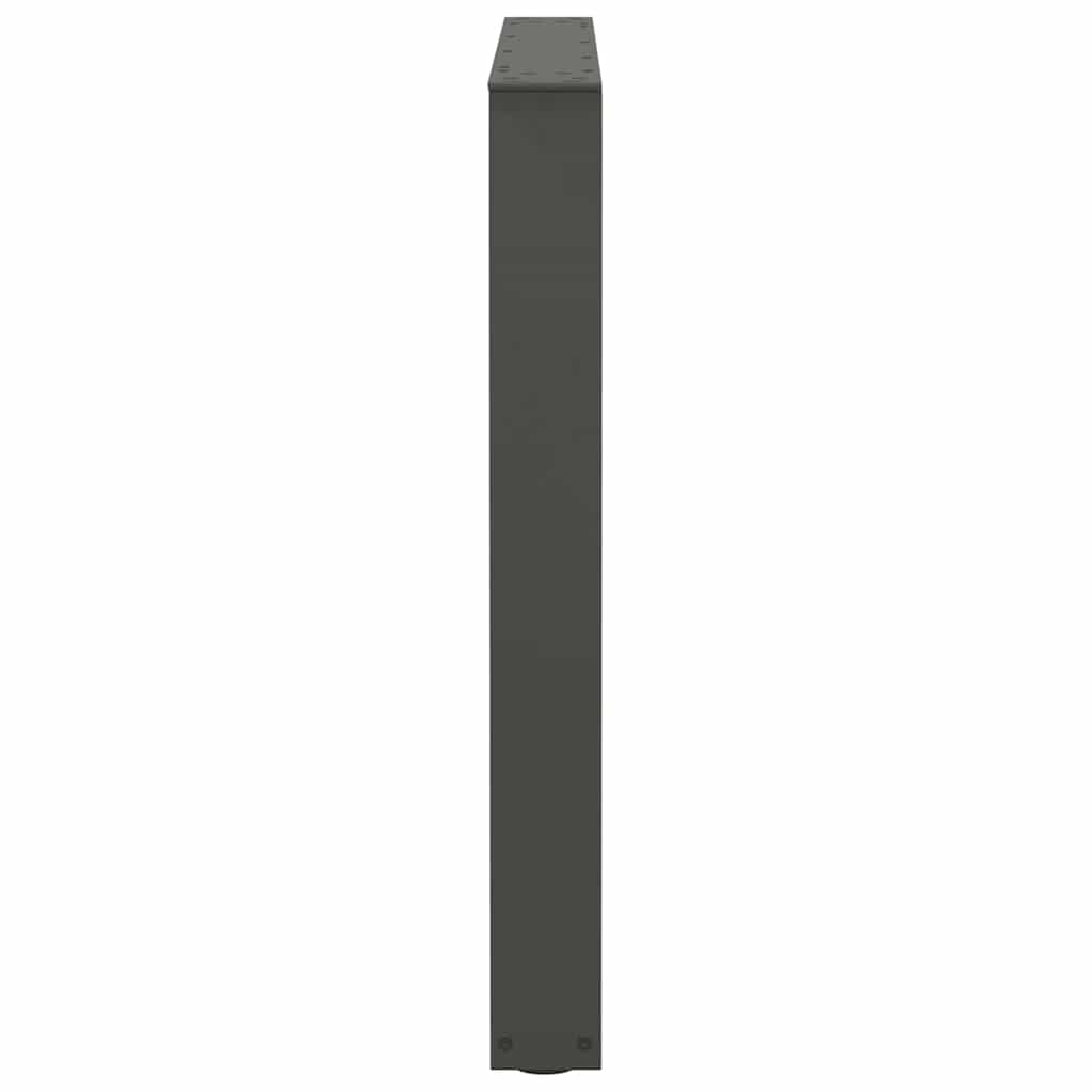 Nohy K Jídelnímu Stolu Ve Tvaru V, 3 Ks, Antracitové, 80 X (72-73,3) Cm, Ocel
