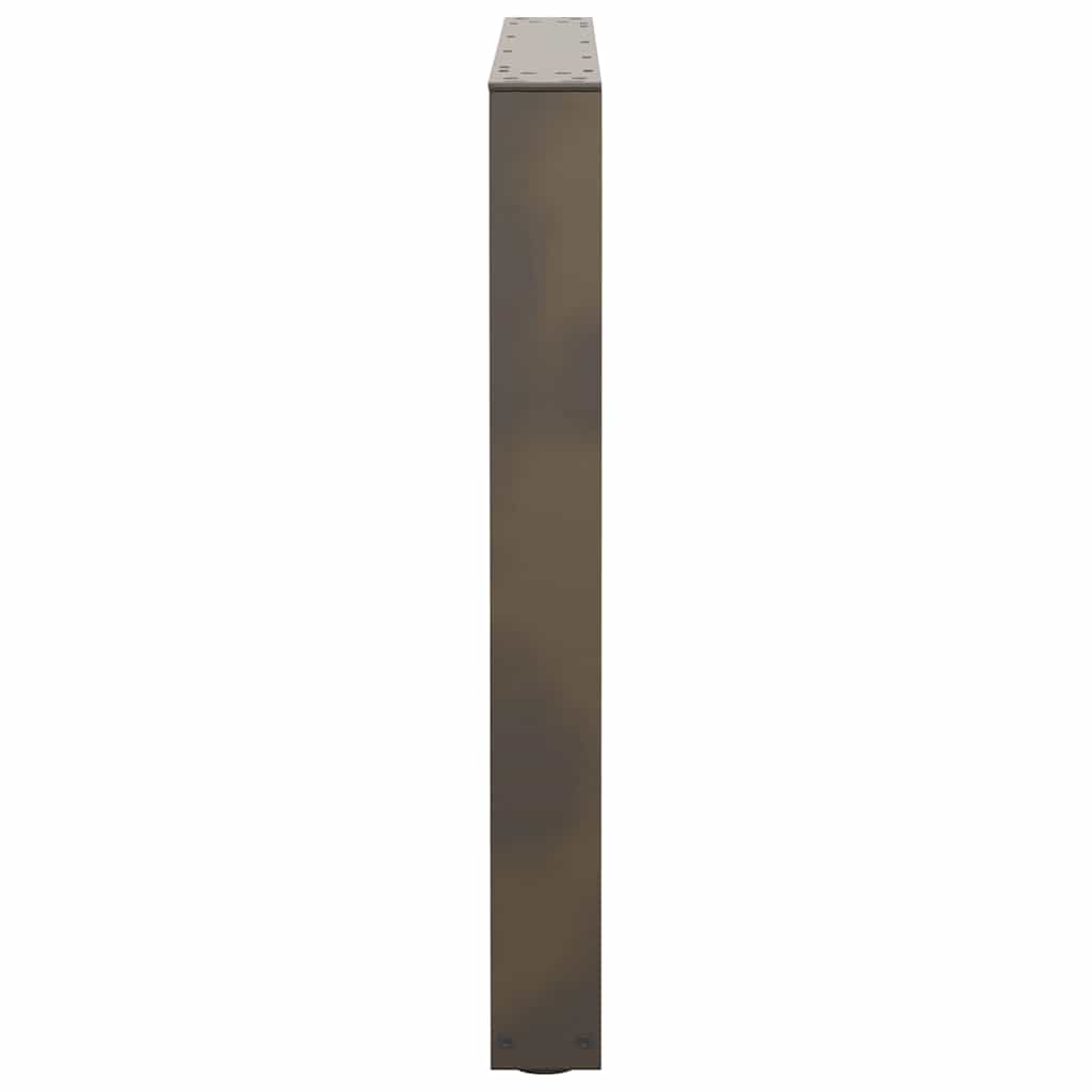 Nohy K Jídelnímu Stolu Ve Tvaru V, 3 Ks, Přírodní Ocel, 80 X (72-73,3) Cm, Ocel