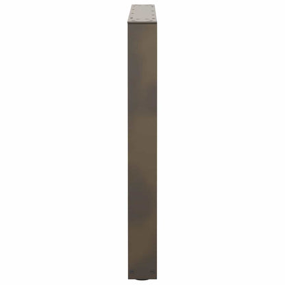 Nohy K Jídelnímu Stolu Ve Tvaru V, 3 Ks, Přírodní Ocel, 80 X (72-73,3) Cm, Ocel