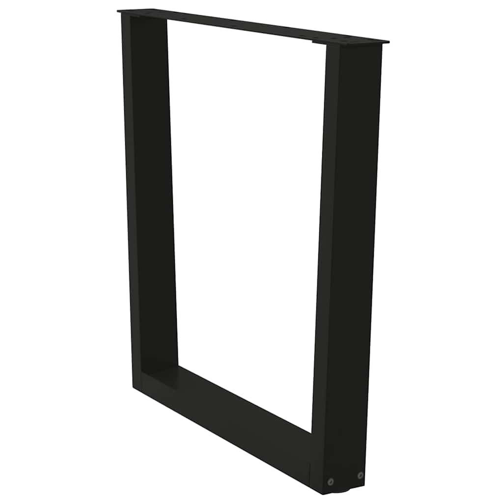 Nohy K Jídelnímu Stolu Ve Tvaru V, 3 Ks, Černé, 90 X (72-73,3) Cm, Ocel