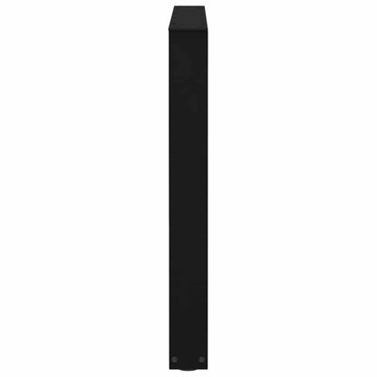 Nohy K Jídelnímu Stolu Ve Tvaru V, 3 Ks, Černé, 90 X (72-73,3) Cm, Ocel
