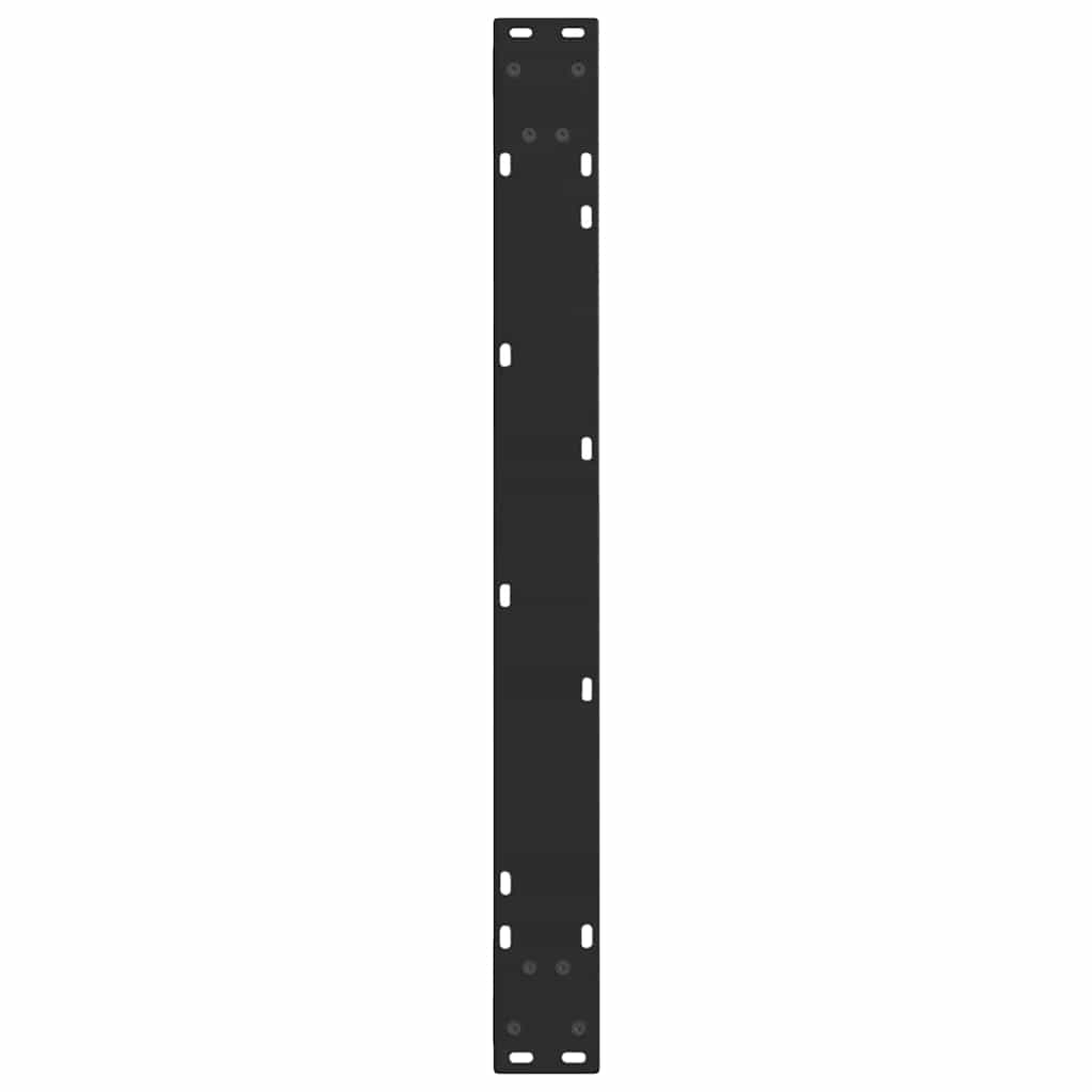 Nohy K Jídelnímu Stolu Ve Tvaru V, 3 Ks, Černé, 90 X (72-73,3) Cm, Ocel