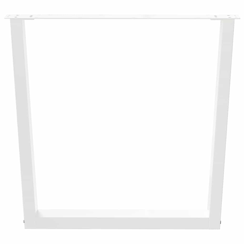 Nohy K Jídelnímu Stolu Ve Tvaru V, 3 Ks, Bílé, 90 X (72-73,3) Cm, Ocel