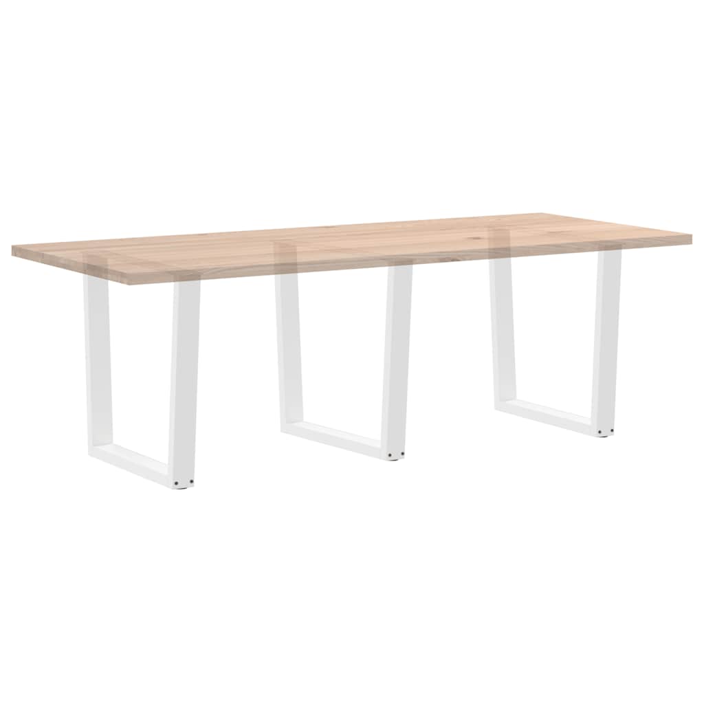 Nohy K Jídelnímu Stolu Ve Tvaru V, 3 Ks, Bílé, 90 X (72-73,3) Cm, Ocel