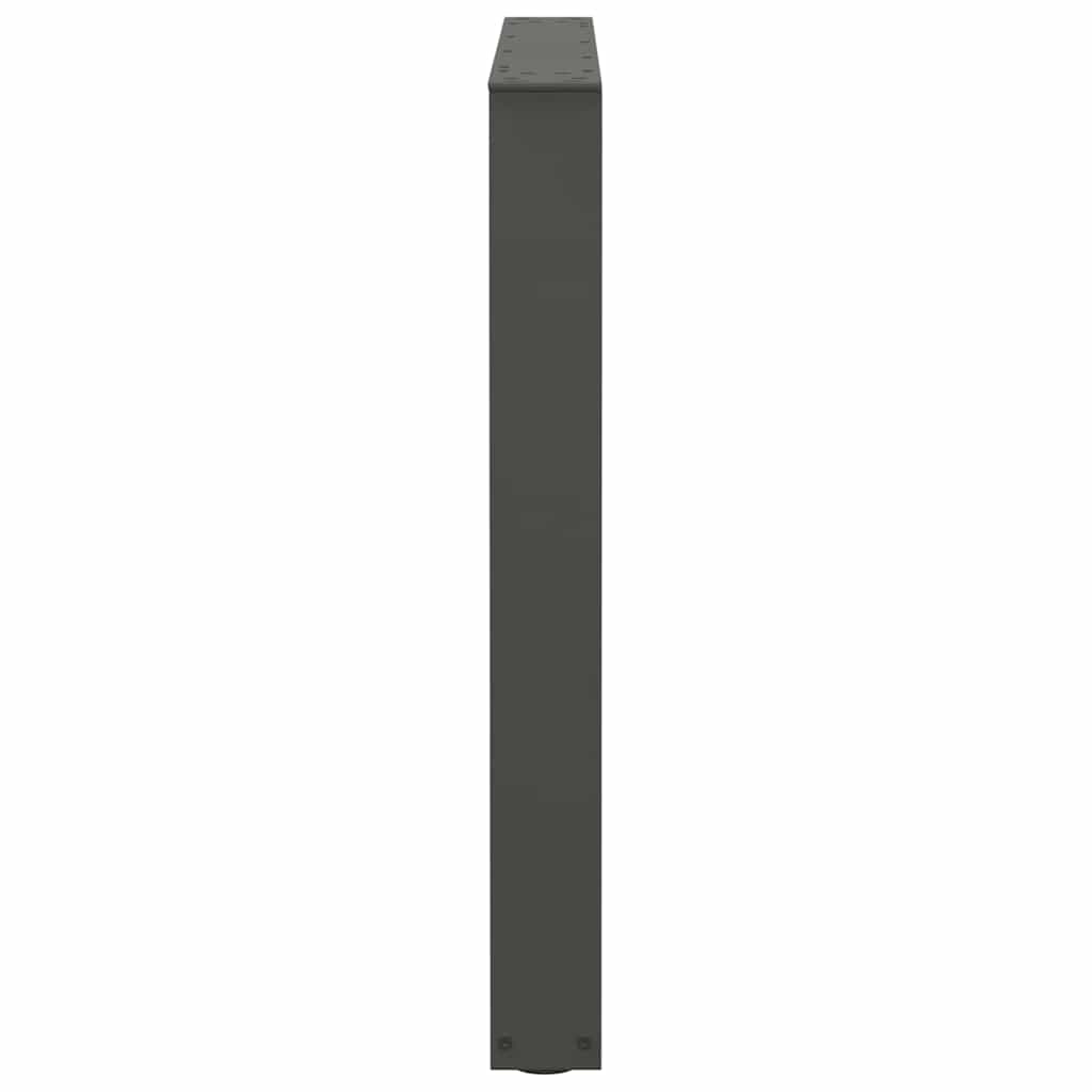 Nohy K Jídelnímu Stolu Ve Tvaru V, 3 Ks, Antracitové, 90 X (72-73,3) Cm, Ocel
