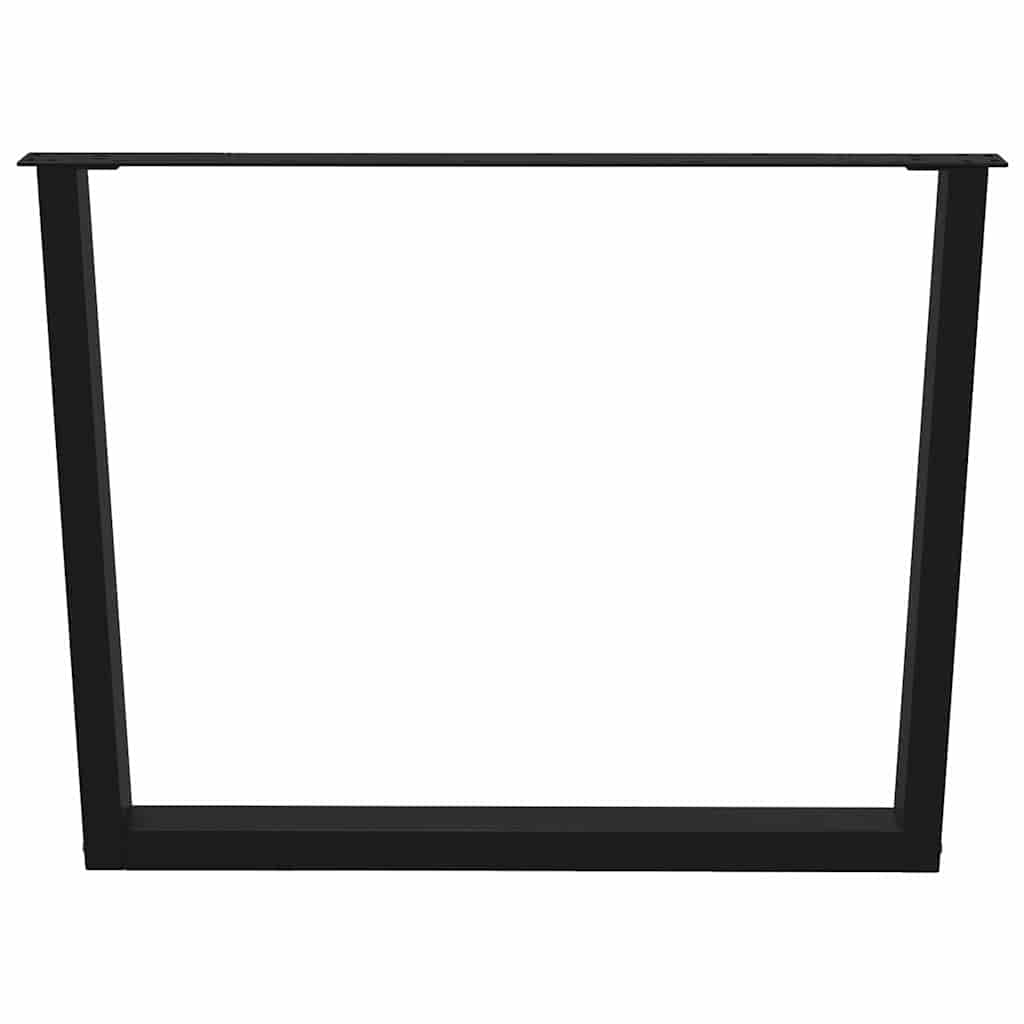 Nohy Jídelního Stolku Ve Tvaru V 3Ks Černé 100X(72-73,3)Cm Ocel