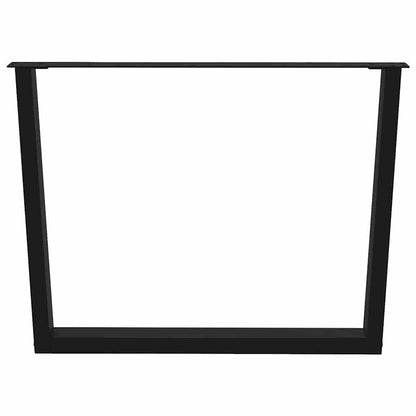 Nohy Jídelního Stolku Ve Tvaru V 3Ks Černé 100X(72-73,3)Cm Ocel