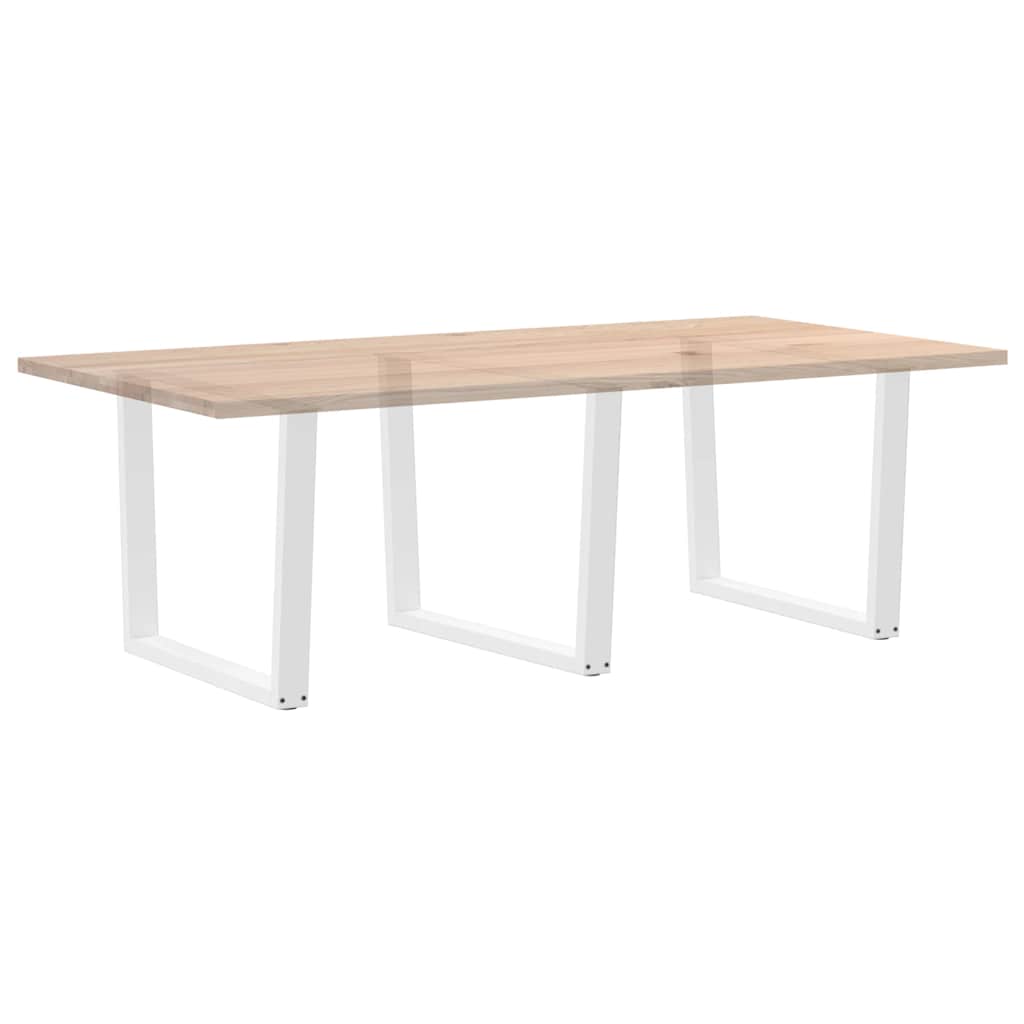 Nohy K Jídelnímu Stolu Ve Tvaru V, 3 Ks, Bílé, 100 X (72-73,3) Cm, Ocel