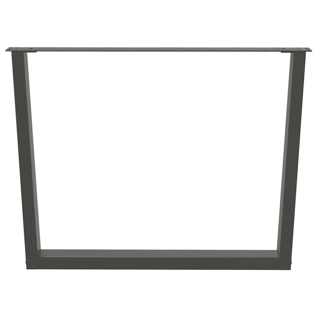 Nohy K Jídelnímu Stolu Ve Tvaru V, 3 Ks, Antracitové, 100 X (72-73,3) Cm, Ocel