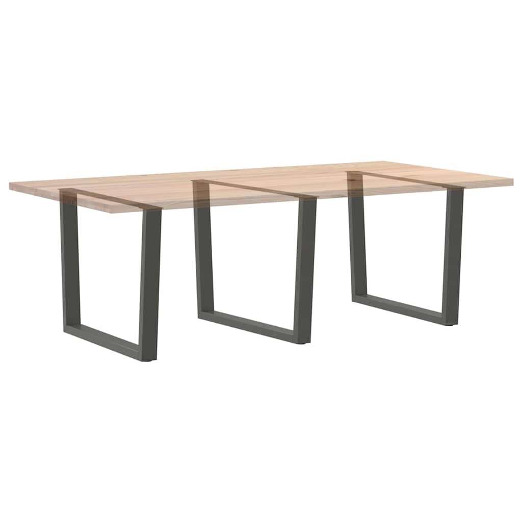 Nohy K Jídelnímu Stolu Ve Tvaru V, 3 Ks, Antracitové, 100 X (72-73,3) Cm, Ocel