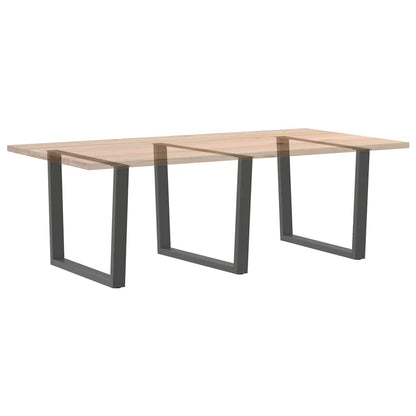 Nohy K Jídelnímu Stolu Ve Tvaru V, 3 Ks, Antracitové, 100 X (72-73,3) Cm, Ocel