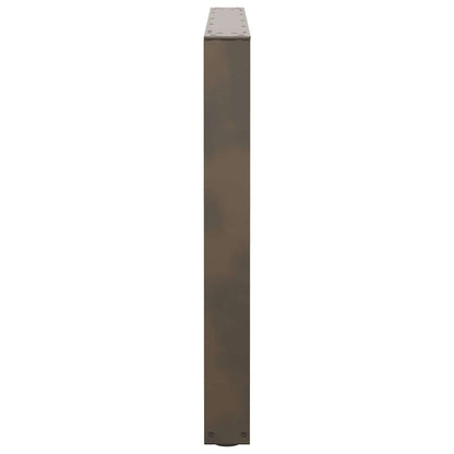 Nohy K Jídelnímu Stolu Ve Tvaru V, 3 Ks, Přírodní Ocel, 100 X (72-73,3) Cm, Ocel