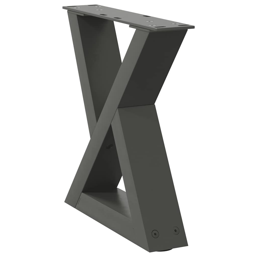 Nohy Konferenčního Stolku 2 Ks Antracitové 30 X (30-31,3) Cm Ocelové