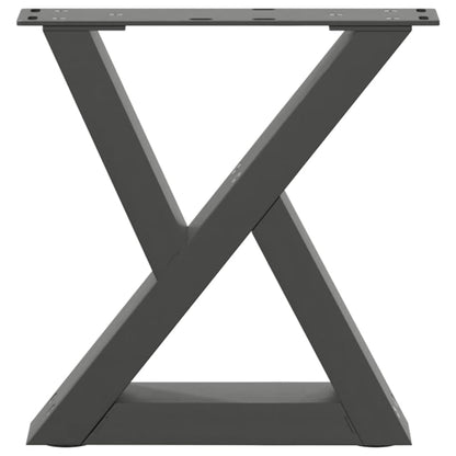 Nohy Konferenčního Stolku 2 Ks Antracitové 30 X (30-31,3) Cm Ocelové