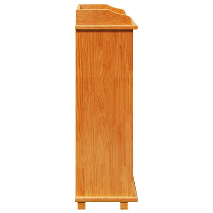 Stojan Na Víno Hnědá 58 X 28 X 90 Cm Masivní Borové Dřevo