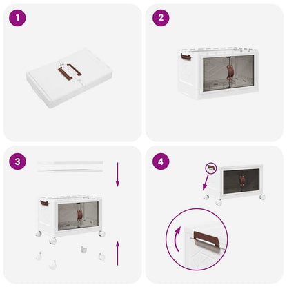 Stohovatelný Úložný Box Na Kolečkách 28 L 48,5X29,5X33 Cm