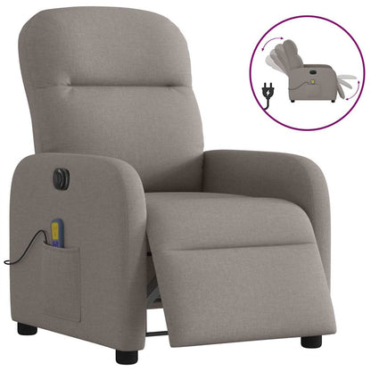 Polohovací Křeslo Textil Taupe