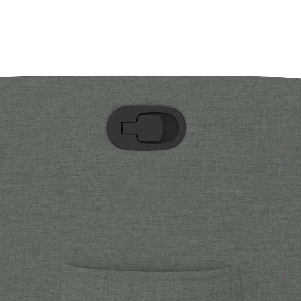 Zvedací Polohovací Křeslo Tmavě Šedé Textil Tmavě Šedá