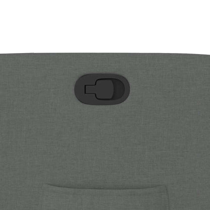 Zvedací Polohovací Křeslo Tmavě Šedé Textil Tmavě Šedá