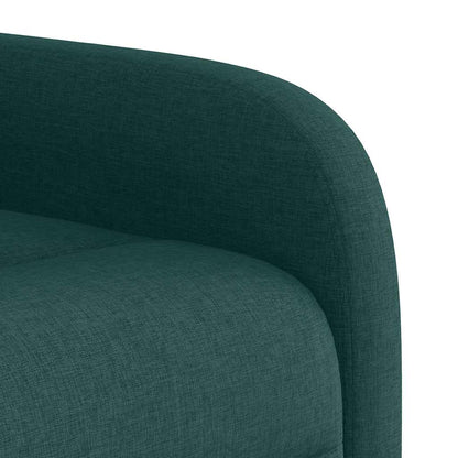 Zvedací Polohovací Křeslo Tmavě Zelené Textil Tmavě Zelená