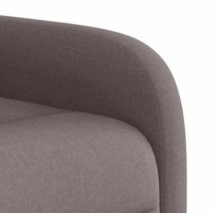 Elektrické Zvedací Polohovací Křeslo Textil Taupe