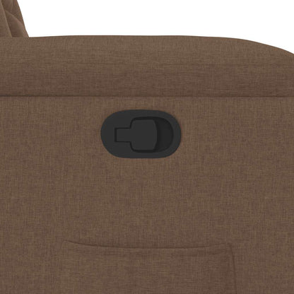 Zvedací Polohovací Křeslo Hnědé Textil