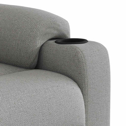 Zvedací Polohovací Křeslo Obláčkově Šedé Textil