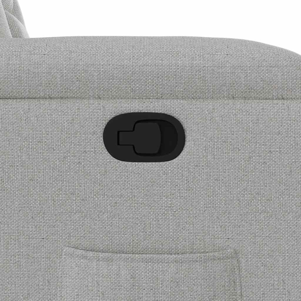 Zvedací Polohovací Křeslo Obláčkově Šedé Textil